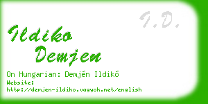 ildiko demjen business card