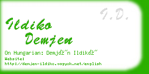 ildiko demjen business card